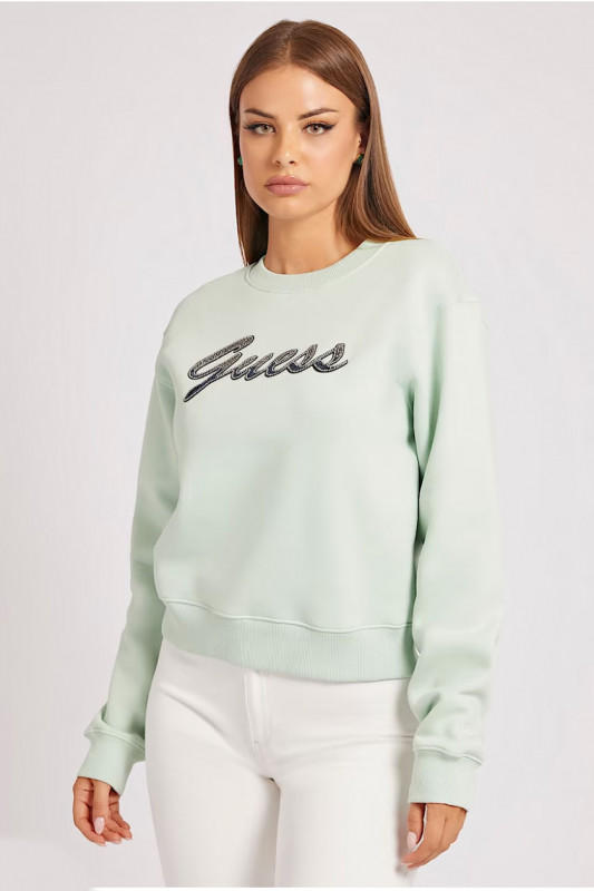 GUESS Damen Sweatshirt - &quot;Alona Sweatshirt hazy green&quot;