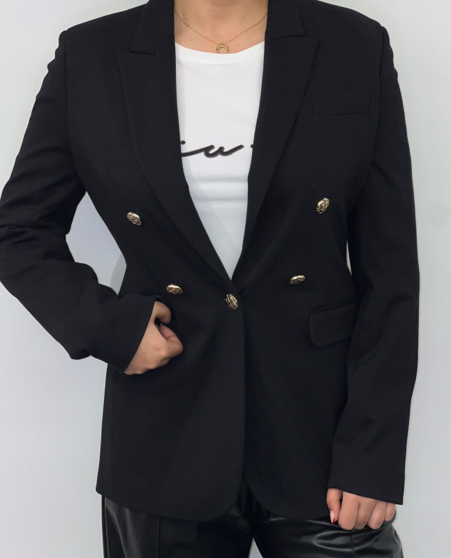 Blazer &quot;Giacca Punto Milano nero&quot;