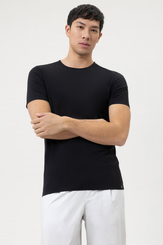 OLYMP Herren T-Shirt T-Shirt level 5 casual schwarz