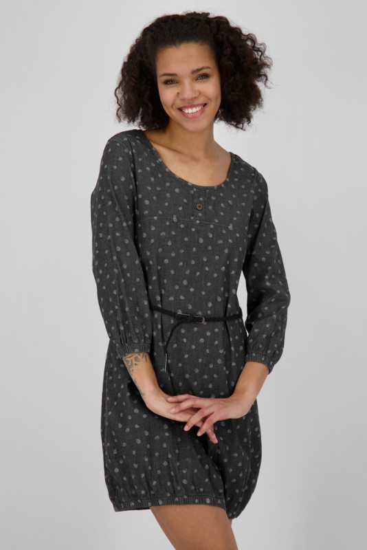 ALIFE AND KICKIN Damen Longsleeve Kleid DoroAK DNM B Longsleeve black