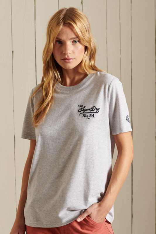 SUPERDRY Damen T-Shirt - &quot;PRIDE IN CRAFT TEE GLACIER GREY&quot;