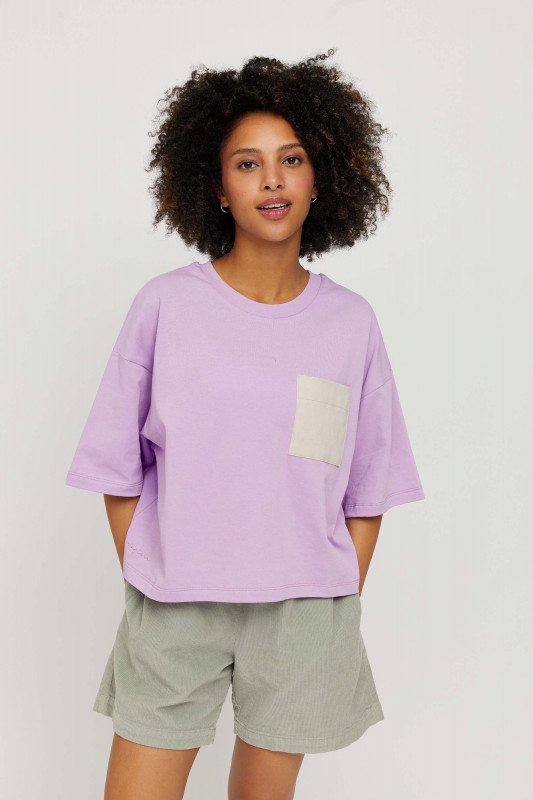 MAZINE Damen T-Shirt - &quot;Ebina T lavender/offwhite&quot;