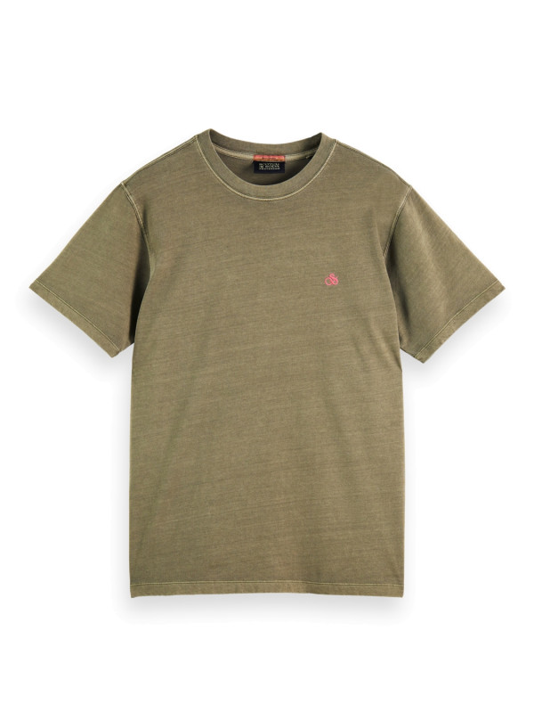 SCOTCH &amp; SODA Herren T-Shirt - &quot;Garment-dyed jersey-Shirt mili&quot;