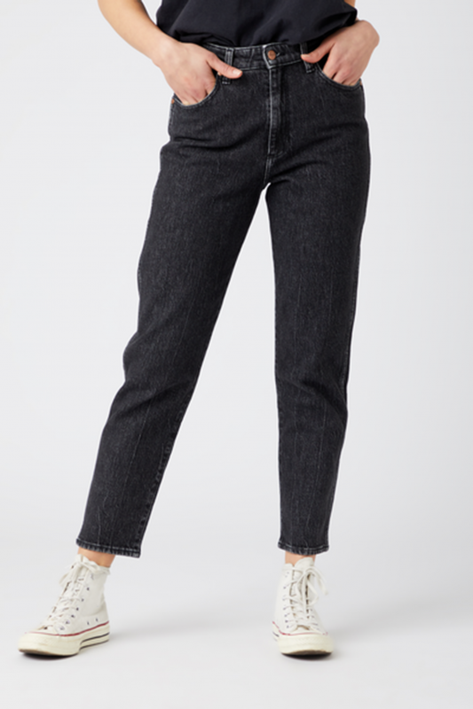 WRANGLER Damen Jeans - &quot;Mom Mountain Rock black used&quot;