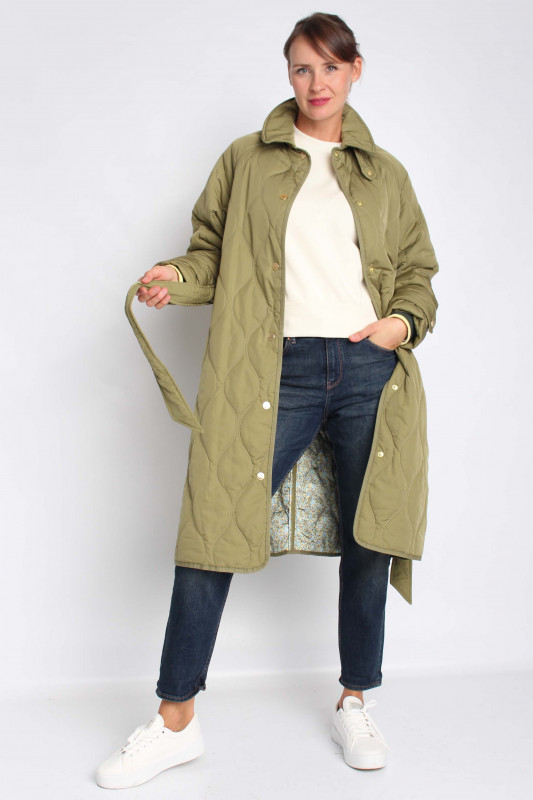 SCOTCH &amp; SODA Damen Jacke - &quot;Long quilted Jacket army&quot;