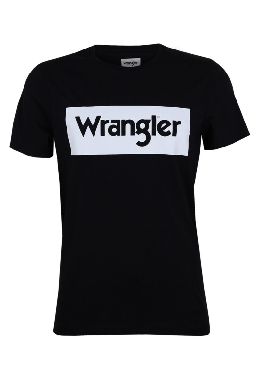WRANGLER Herren T-Shirt - &quot;SS logo tee black&quot;