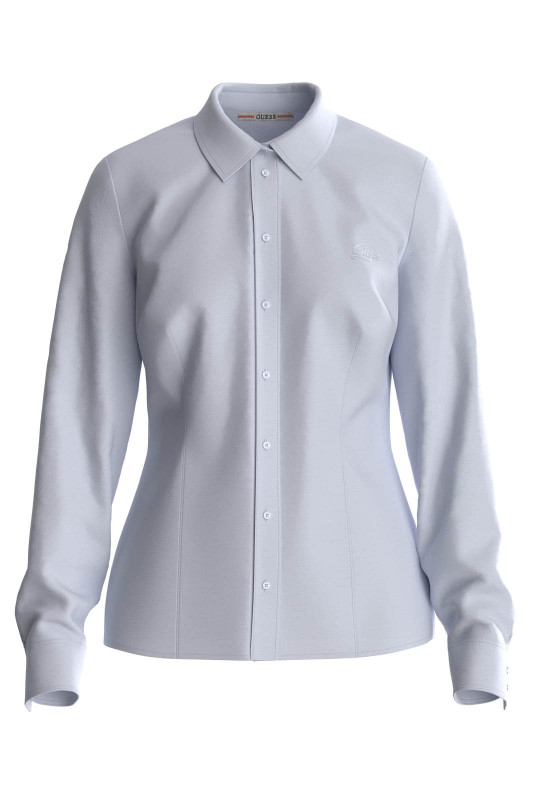 GUESS Damen Bluse - &quot;LS Cate Shirt pure white&quot;