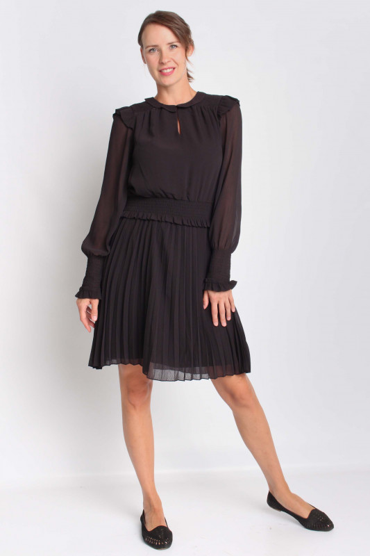 SCOTCH &amp; SODA Damen Kleid - &quot;Smocked mini Dress black sky&quot;