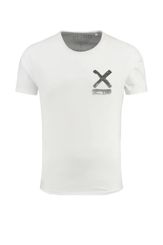 KEY LARGO Herren T-Shirt MT Splash round white