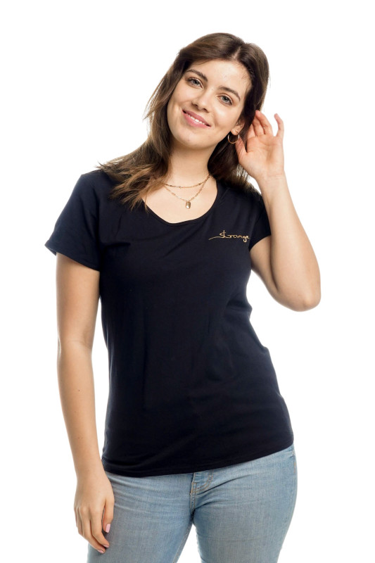 STRANGE Damen T-Shirt - &quot;JULIANE black &amp; gold&quot;