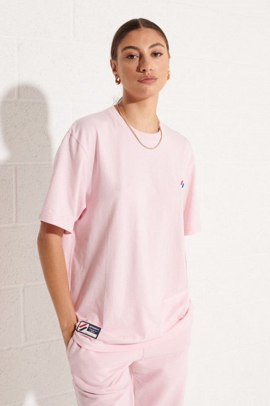 SUPERDRY Damen T-Shirt - &quot;SUPERDRY CODE ESSENTIAL TEE ROSEATE PINK&quot;