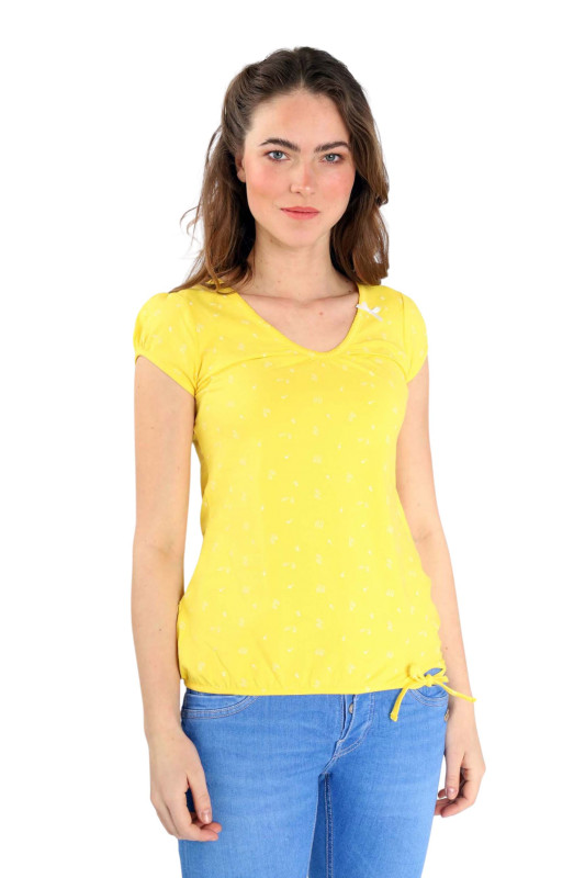 STRANGE Damen T-Shirt - &quot;lli 3 SS yellow / flip flops&quot;