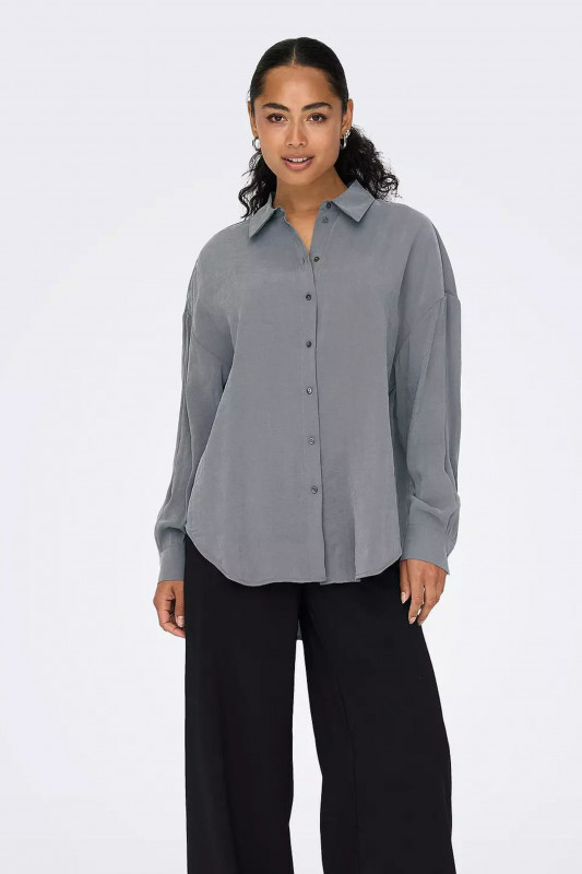 ONLY Female-Bluse, Langarm Iris L/S modal shirt plum kitt