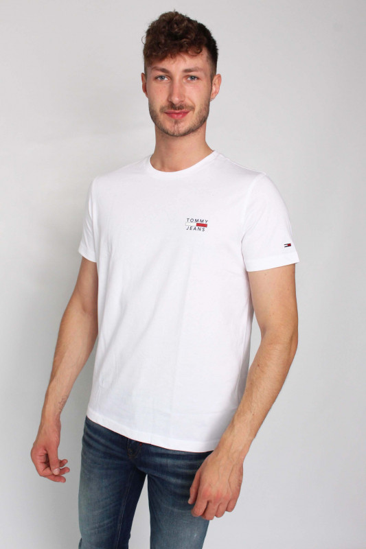 TOMMY HILFIGER Herren T-Shirt - &quot;TJM Chest Logo Tee white&quot;