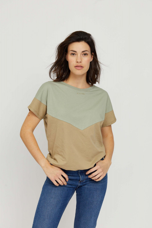 MAZINE Damen T-Shirt - &quot;Mina T seagrass/sandy olive&quot;