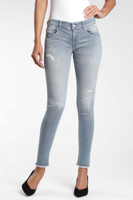 GANG Damen Jeans - &quot;Faye Skinny Fit lunar destroy wash&quot;