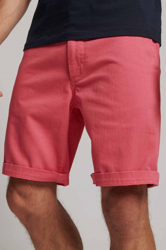 SUPERDRY Herren Shorts - &quot;VINTAGE OFFICER CHINO SHORT fuchsia pink&quot;