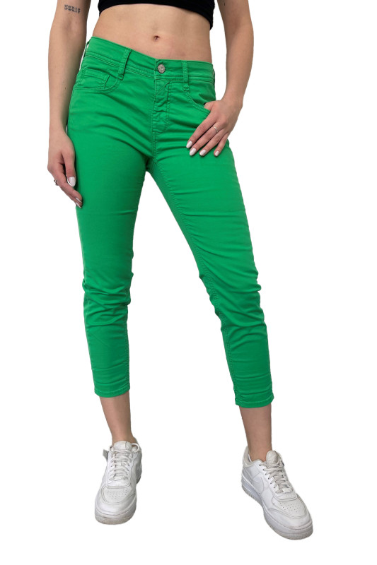 GANG Damen Jeans - &quot;Amelie cropped bright green&quot;
