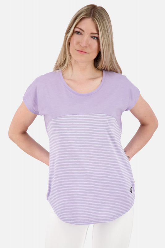 ALIFE AND KICKIN Damen T-Shirt - &quot;ClarettaAK Z Shirt digital lavender&quot;