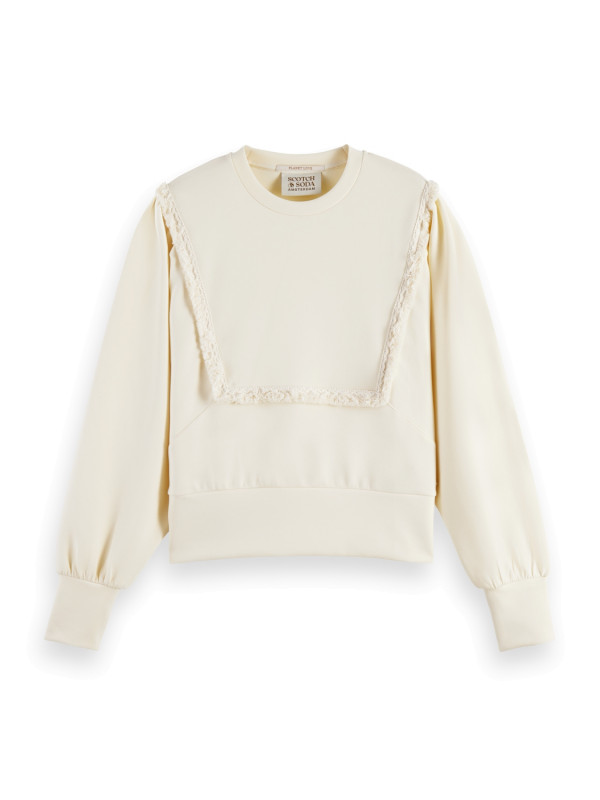 SCOTCH &amp; SODA Damen Sweater &quot;Fringe tape raglan sweater age&quot;