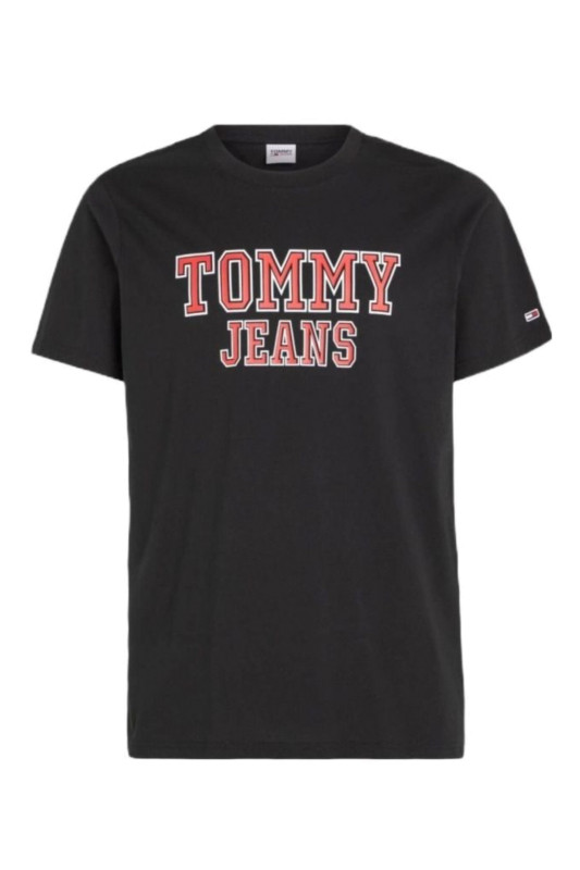 TOMMY JEANS Herren T-Shirt - &quot;TJM Essential TJ Tee black&quot;