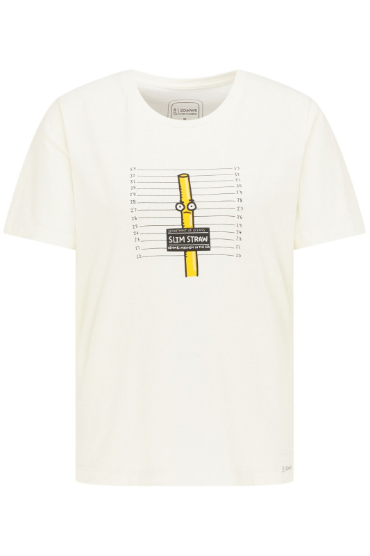 \SOMWR Damen T-Shirt - &quot;Seized Slim Straw Tee white&quot;